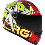 CAPACETE LS2 FF358 CLASSIC RENATO GARCIA AMARELO/VERMELHO/PRATA