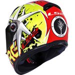 CAPACETE LS2 FF358 CLASSIC RENATO GARCIA AMARELO/VERMELHO/PRATA