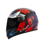 CAPACETE LS2 FF358 CLASSIC TRIBAL LARANJA/AZUL