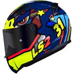 CAPACETE LS2 FF353 RAPID KHAN AZUL 
