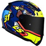 CAPACETE LS2 FF353 RAPID KHAN AZUL 