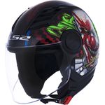 CAPACETE LS2 OF562 AIRFLOW ABERTO HAPPY DREAMS PALHAÇO