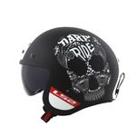 CAPACETE LS2 OF599 SPITFIRE ABERTO INKY PRETO FOSCO