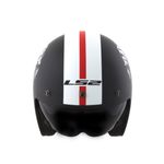 CAPACETE LS2 OF599 SPITFIRE ABERTO INKY PRETO FOSCO