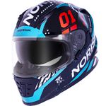 CAPACETE NORISK FF302 TOKYO PRETO/VERDE/VERMELHO