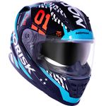 CAPACETE NORISK FF302 TOKYO PRETO/VERDE/VERMELHO
