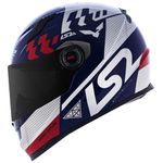 CAPACETE LS2 FF358 CLASSIC PODIUM AZUL