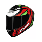 CAPACETE AXXIS DRAKEN TRACER VERM/VERDE FOSCO 