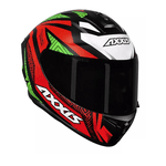 CAPACETE AXXIS DRAKEN TRACER VERM/VERDE FOSCO 