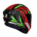 CAPACETE AXXIS DRAKEN TRACER VERM/VERDE FOSCO 