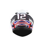  CAPACETE NORISK FF302 GRAND PRIX UK INGLATERRA AZUL/BRANCO/VERMELHO