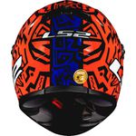 CAPACETE LS2 FF358 CLASSIC MEMPHIS AZUL/LARANJA/BRANCO