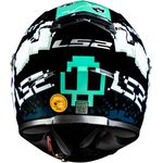 CAPACETE LS2 FF358 CLASSIC BULLET PRETO/AZUL/ROSA
