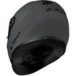 CAPACETE LS2 FF358 CLASSIC MONOCOLOR CINZA CLARO BRILHANTE