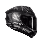 CAPACETE AXXIS DRAKEN UK PRETO/CINZA FOSCO 