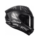CAPACETE AXXIS DRAKEN UK PRETO/CINZA FOSCO 