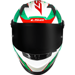 CAPACETE LS2 FF358 CLASSIC DRAZE BRANCO/VERDE/VERMELHO