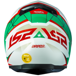 CAPACETE LS2 FF358 CLASSIC DRAZE BRANCO/VERDE/VERMELHO