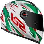 CAPACETE LS2 FF358 CLASSIC DRAZE BRANCO/VERDE/VERMELHO