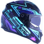 CAPACETE LS2 FF320 STREAM SYNTH VERDE/ROXO