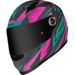 CAPACETE LS2 FF358 CLASSIC DRAZE CINZA / ROSA/ VERDE