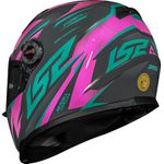 CAPACETE LS2 FF358 CLASSIC DRAZE CINZA / ROSA/ VERDE