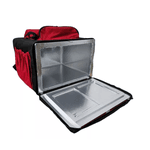 MOCHILA ENTREGA ISOPOR VERMELHA 60L ALUMINIZADA PIRACAPAS