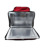 MOCHILA ENTREGA ISOPOR VERMELHA 60L ALUMINIZADA PIRACAPAS
