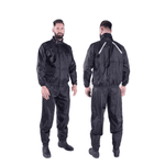 CAPA CHUVA NYLON PRETA COM FORRO