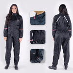 CAPA CHUVA NYLON PRETA / ROSA COM FORRO