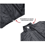 CAPA CHUVA NYLON PRETA / ROSA COM FORRO