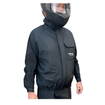 CAPA CHUVA NYLON FLEX PRETA REFORÇADA