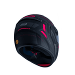 CAPACETE URBAN ARTICULADO C/OCULOS DYNAMIC PRETO FOSCO / ROSA 