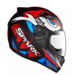 CAPACETE EBF NEW SPARK DRAGON VERMELHO BRILHANTE