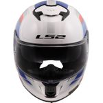 CAPACETE LS2 FF808 STREAM II VINTAGE BRANCO/AZUL/VERMELHO