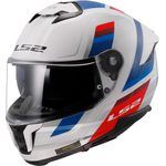 CAPACETE LS2 FF808 STREAM II VINTAGE BRANCO/AZUL/VERMELHO