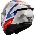 CAPACETE LS2 FF808 STREAM II VINTAGE BRANCO/AZUL/VERMELHO