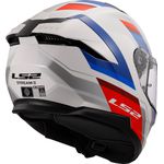 CAPACETE LS2 FF808 STREAM II VINTAGE BRANCO/AZUL/VERMELHO
