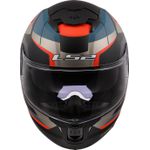CAPACETE LS2 FF808 STREAM II ROAD PRETO / AZUL FOSCO