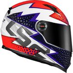 CAPACETE LS2 FF358 SPEEDY AZUL / VERMELHO