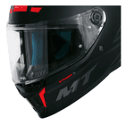 CAPACETE MT STINGER 2 SOLID A1 PRETO FOSCO / VERMELHO