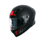 CAPACETE MT STINGER 2 SOLID A1 PRETO FOSCO / VERMELHO