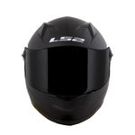 CAPACETE LS2 FF358 CLASSIC MONOCOLOR PRETO FOSCO