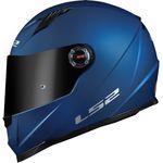 CAPACETE LS2 FF358 CLASSIC MONOCOLOR AZUL FOSCO