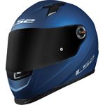 CAPACETE LS2 FF358 CLASSIC MONOCOLOR AZUL FOSCO