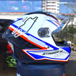 CAPACETE MT STINGER 2 GRAND PRIX A7 FRANCE 