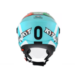 CAPACETE KYT TT-COURSE 98 BOMB AMARELO / BRANCO / VERMELHO / AZUL