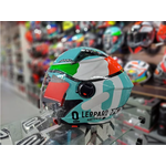 CAPACETE KYT TT-COURSE 98 BOMB AMARELO / BRANCO / VERMELHO / AZUL