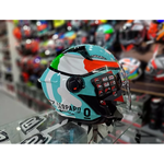 CAPACETE KYT TT-COURSE 98 BOMB AMARELO / BRANCO / VERMELHO / AZUL
