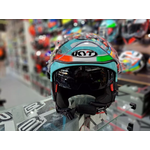 CAPACETE KYT TT-COURSE 98 BOMB AMARELO / BRANCO / VERMELHO / AZUL